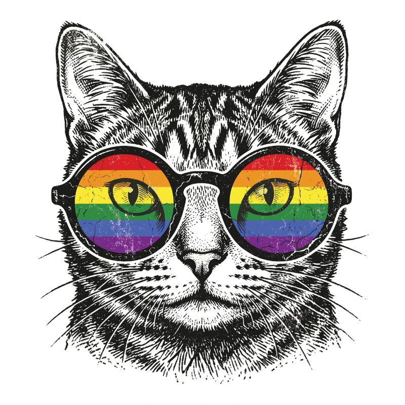 LGBT-Pride-Monat – Regenbogenkatze