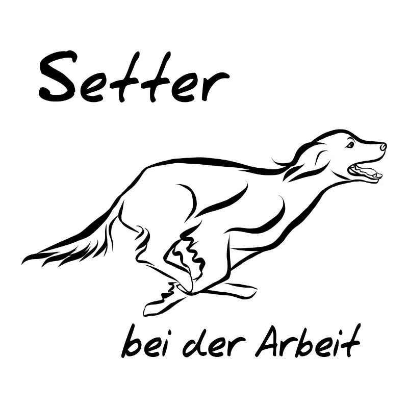 Setter bei der Arbeit