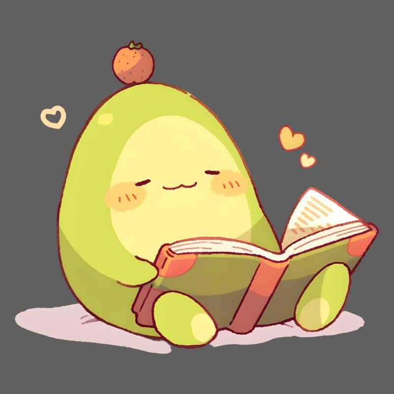 Avocado Leseheld – Kuschelnde Buchzeit