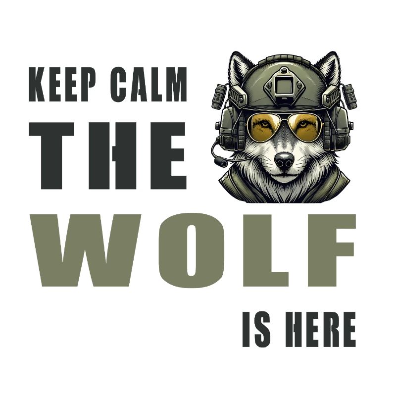 Keep Calm Wolf Is Here