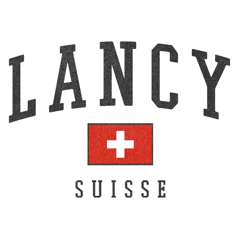 Lancy Suisse Typographie Drapeau
