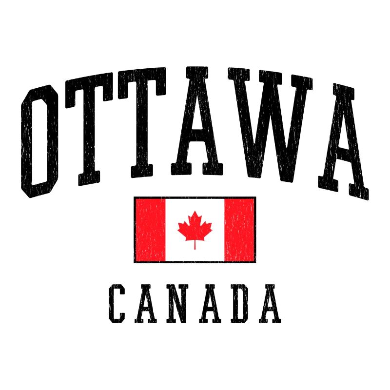Drapeau d’Ottawa Canada – Look vintage
