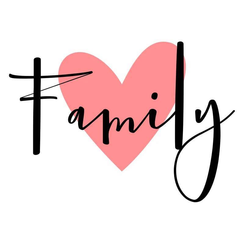 Family Herz Geschenkidee Eltern Kind Liebe