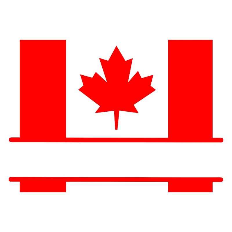 Flag Canada with maple leaf space for text