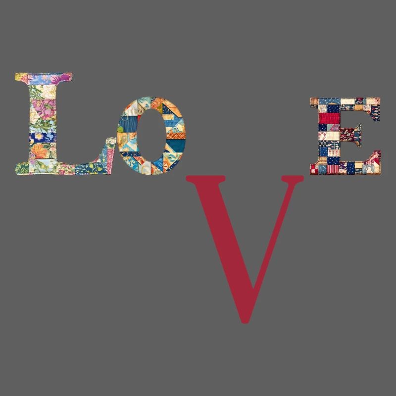 Love Patchwork Typography