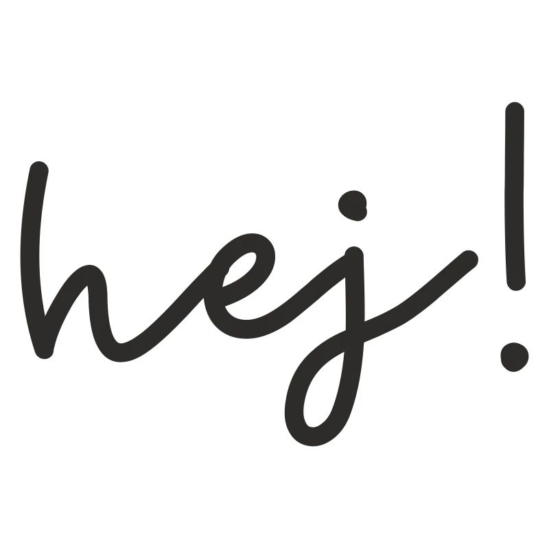 Hej – design de mots scandinave