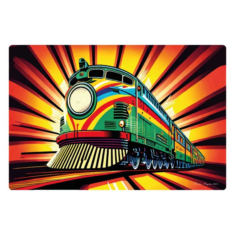 Train in Pop Art