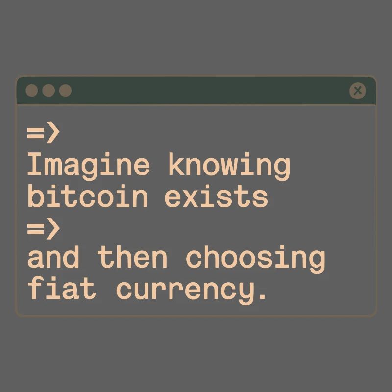Bitcoin Imagine Knowing Bitcoin Exists Krypto BTC
