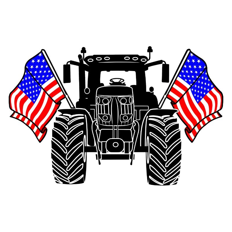 Tractor Two Flags USA