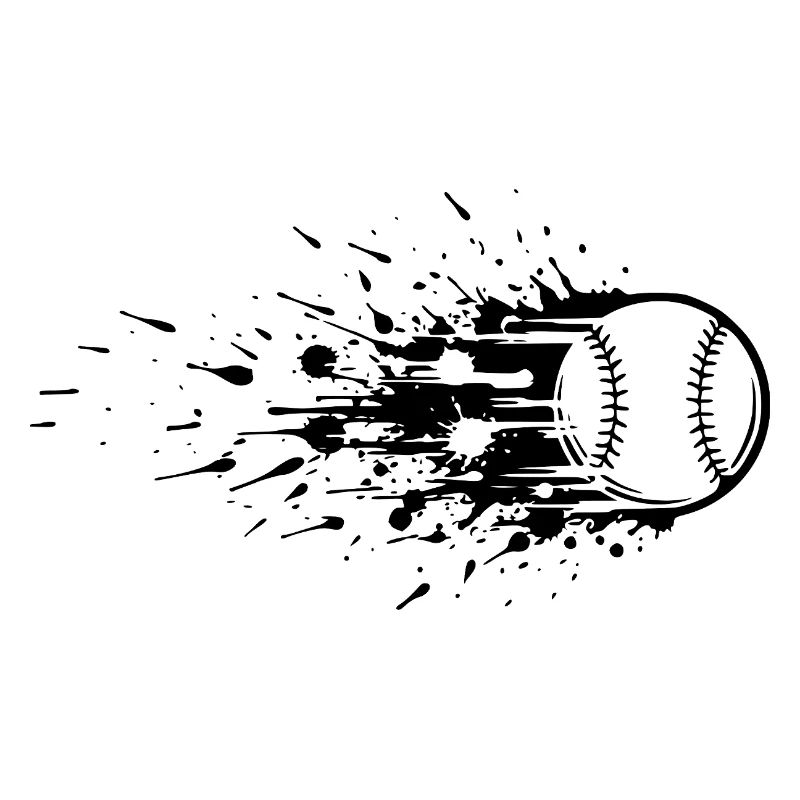 Energetic Baseball Player Baseball
