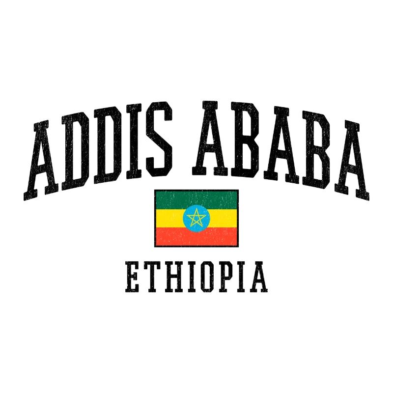 Motif graphique du drapeau d’Addis-Abeba en Éthiopie Description graphique