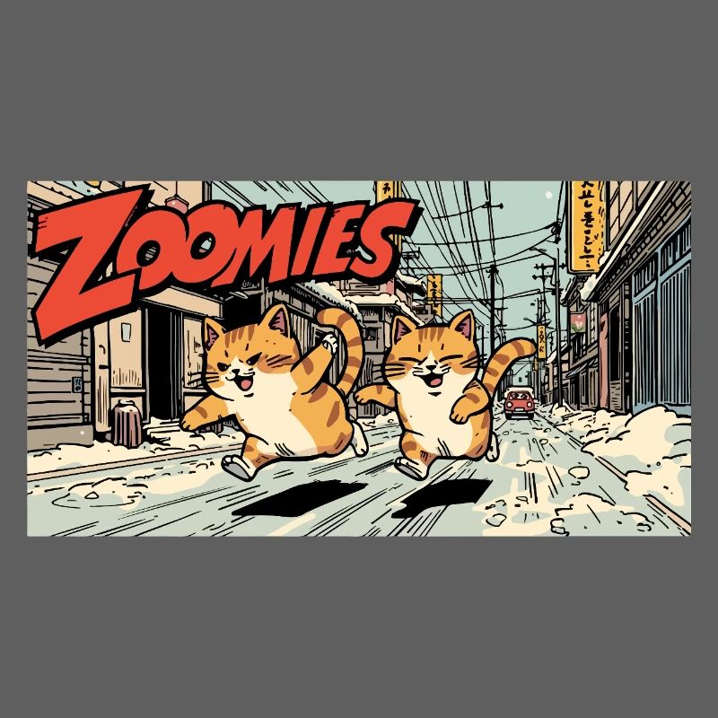 Course de chat anime
