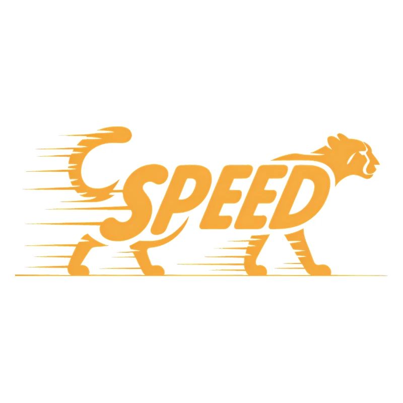 Cheetah Speed - Logo de chat cool