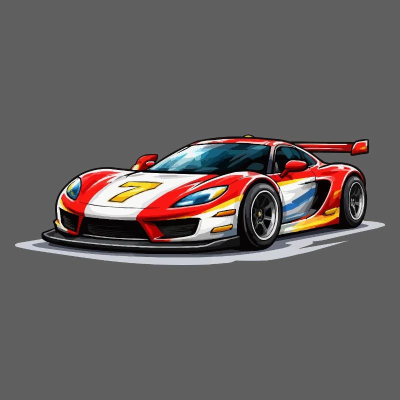 Graphismes de voitures de course de style vitesse