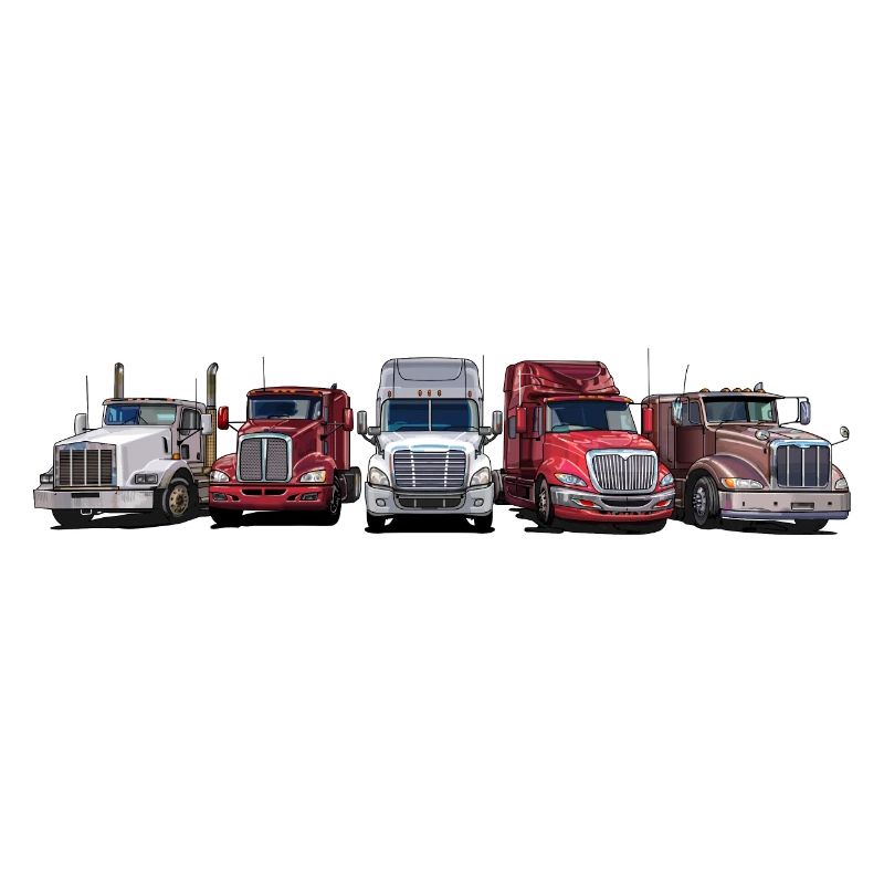 Tracteurs de semi-remorques à long capot