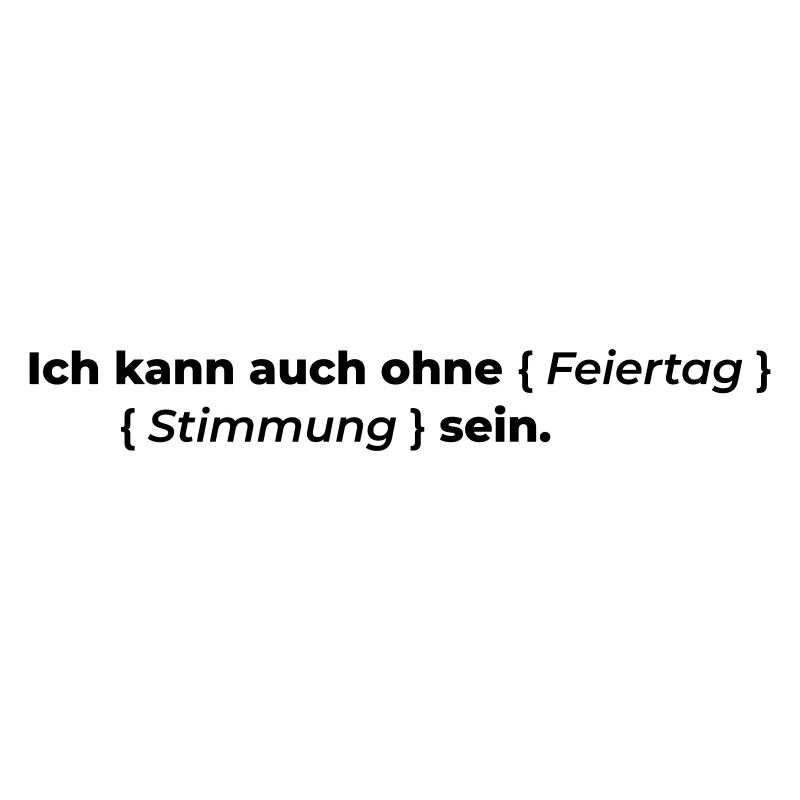 auch ohne