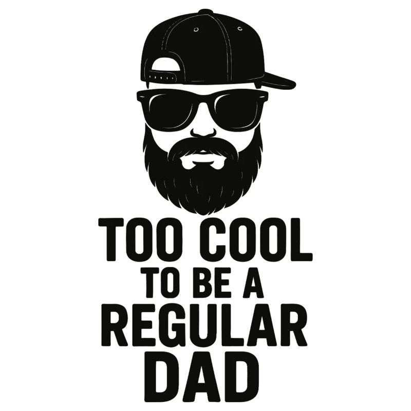 Cooler Papa: Bart, Cap & Brille – Vatertag Idee