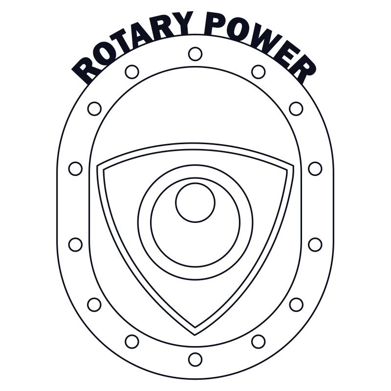 Rotary Power Shield Emblem