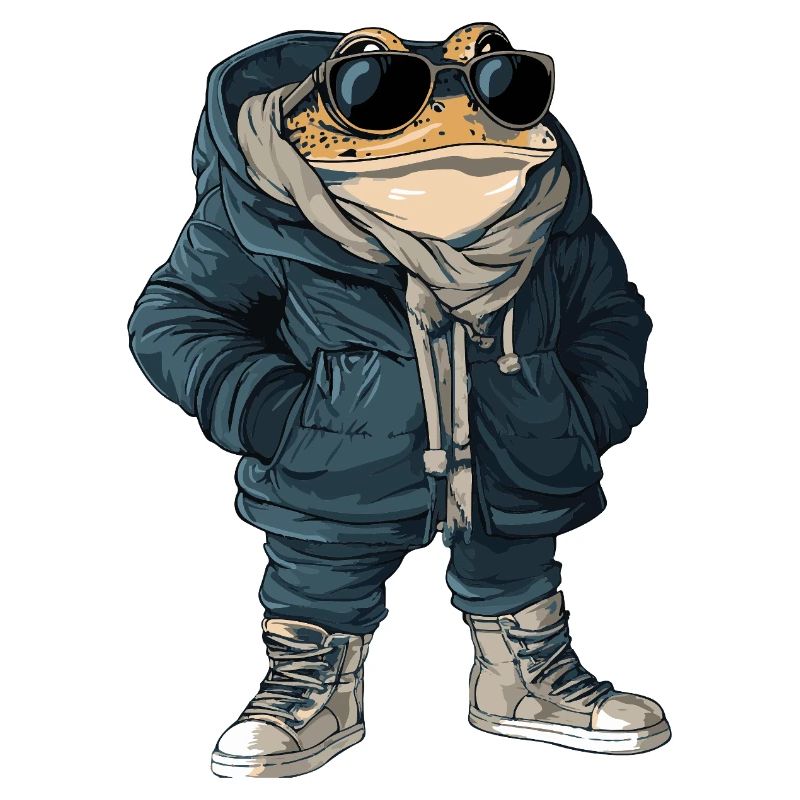 Frog Cool Winter