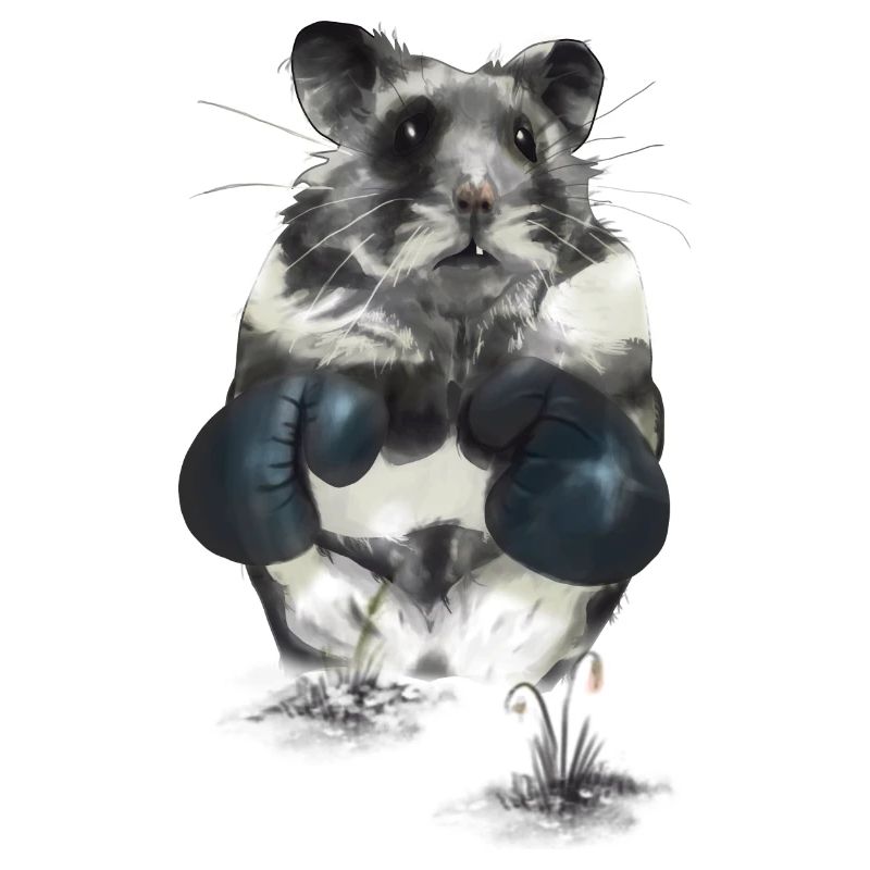 Kampfgeist Hamster im Boxring