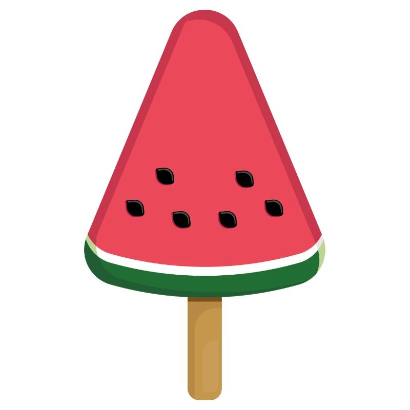 Tranche de popsicle à la pastèque