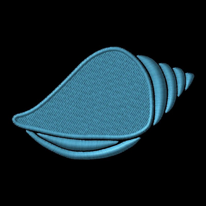 Coquille brodée