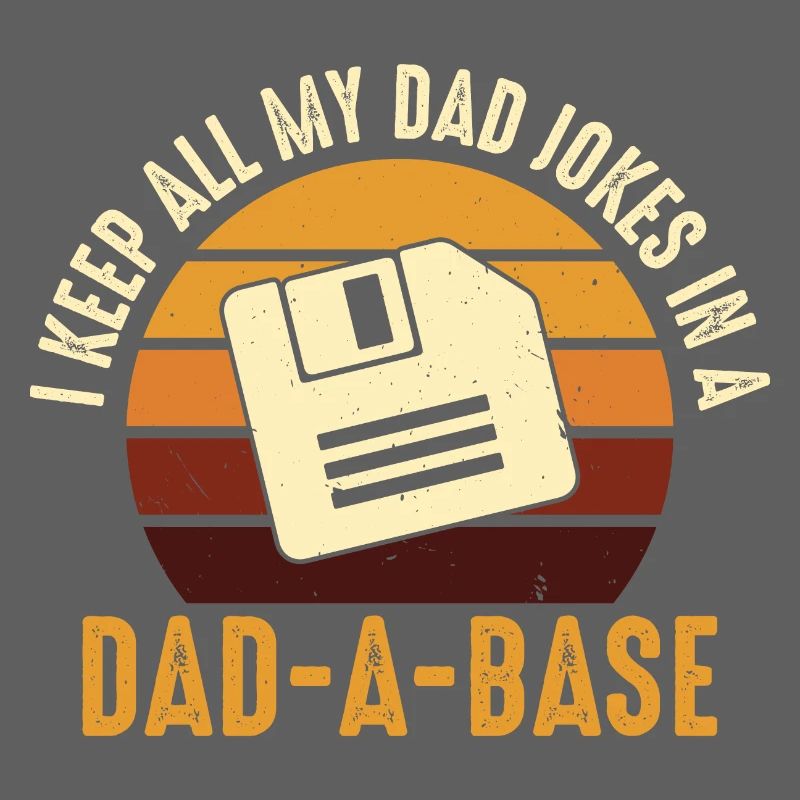 Dad Joke Floppy Disk Retro Design