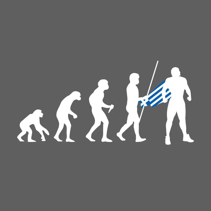Évolution grecque Super-héros Drapeau grec