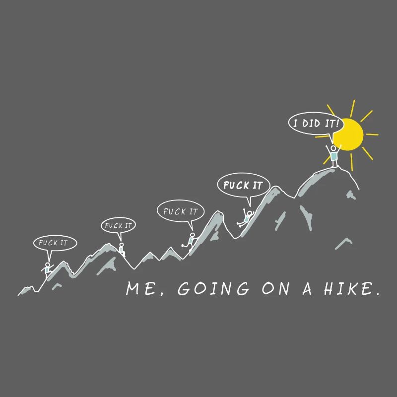 me going on a hike wanderspruch berg sport spruch