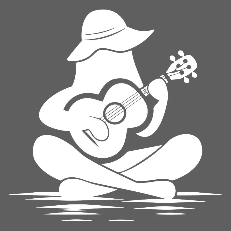 Female Ukulele Drawing