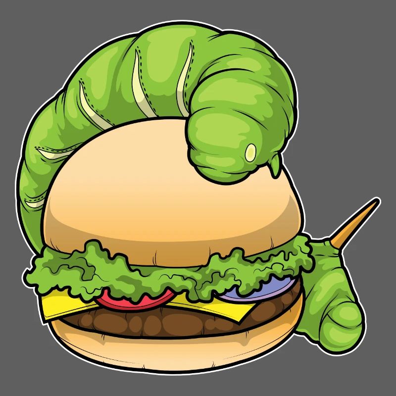 Raupe Cheeseburger