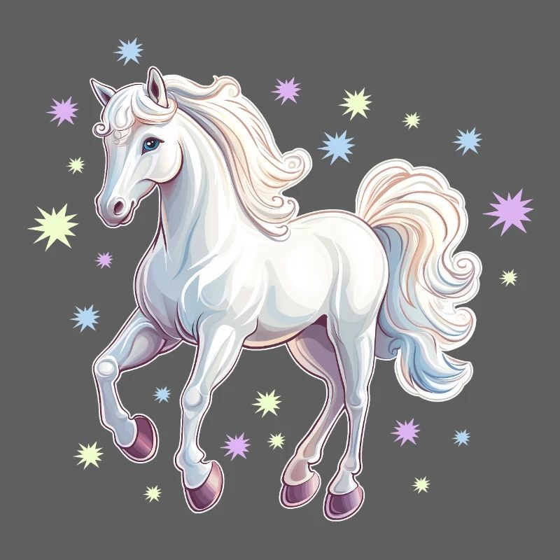 Cheval avec des étoiles
