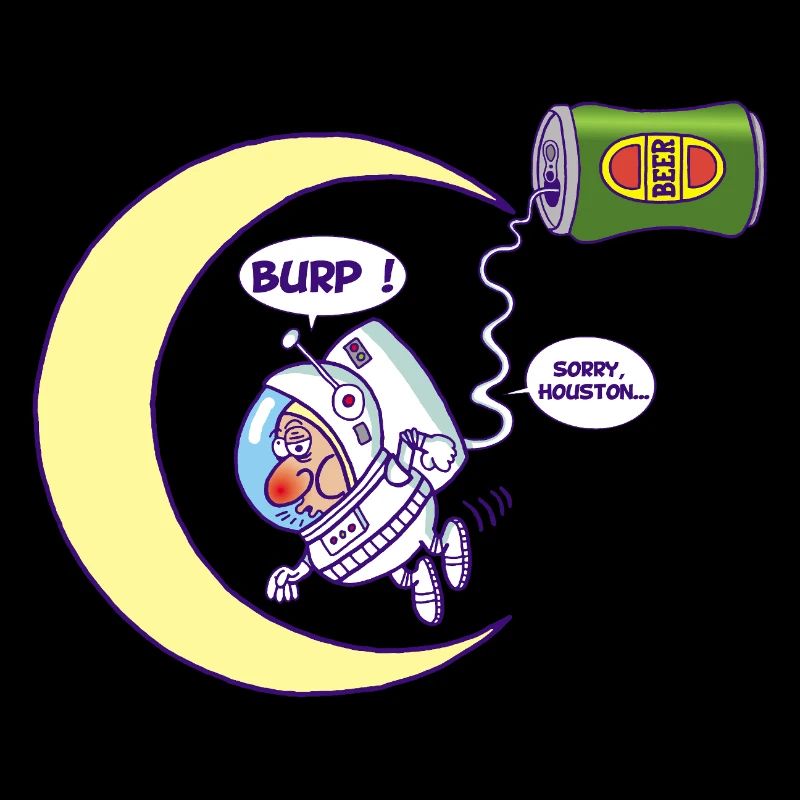 Astronaute et bière
