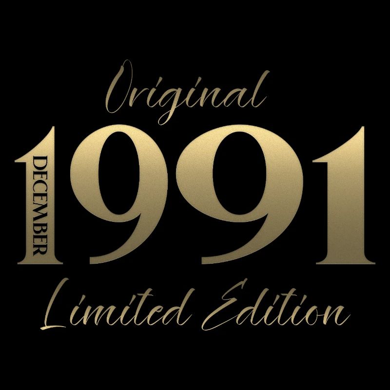 34th Birthday Original December Born 1991