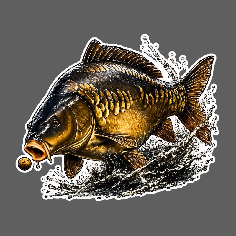 Spiegelkarpfenfisch-Design