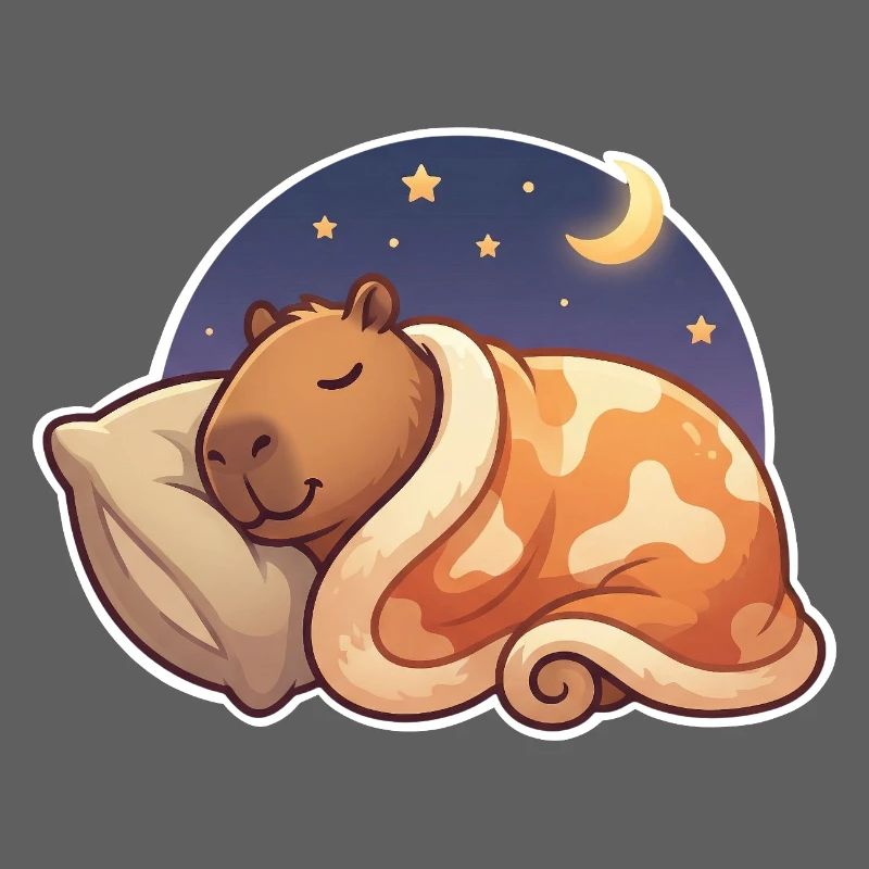 Capybara Sleeping