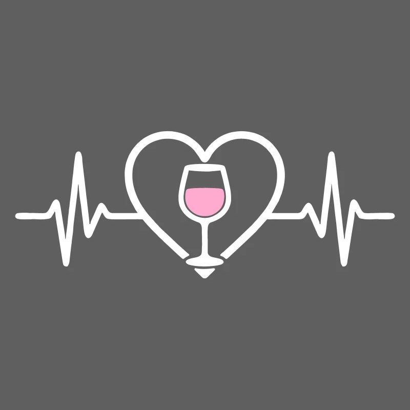Rosé Wine Heart