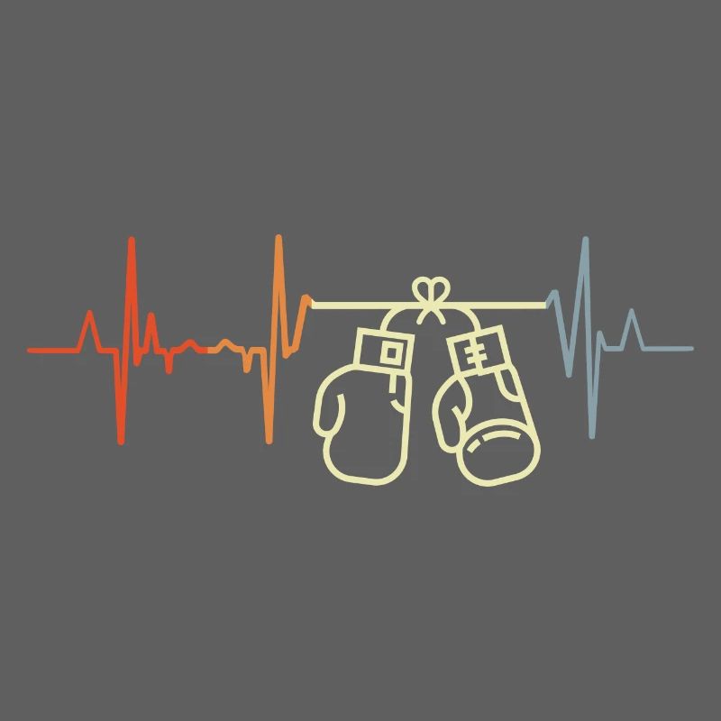 Vintage Boxer Cardiogram