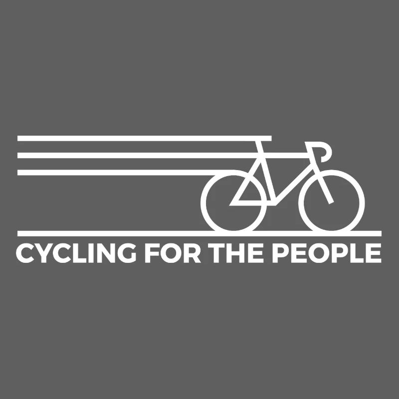 Dynamic Bicycle Line Art Design