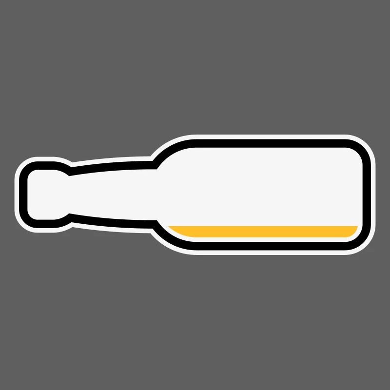 Bierflasche Leer (Bier Bierchen Symbol / POS 3C)