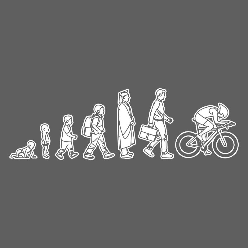 Evolution eines Radfahrers