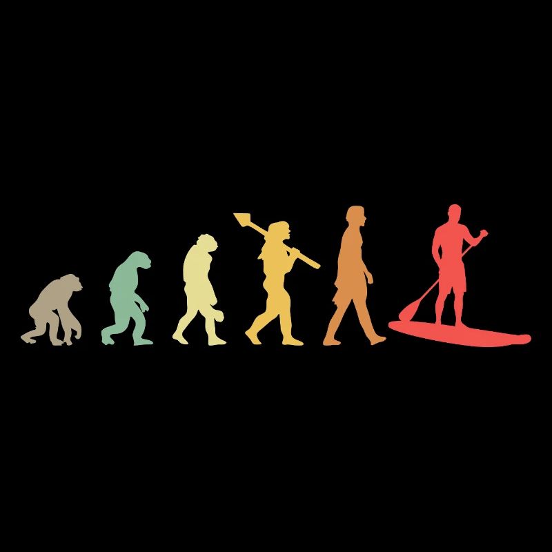 Kayak Evolution Kajak Entwicklung Retro