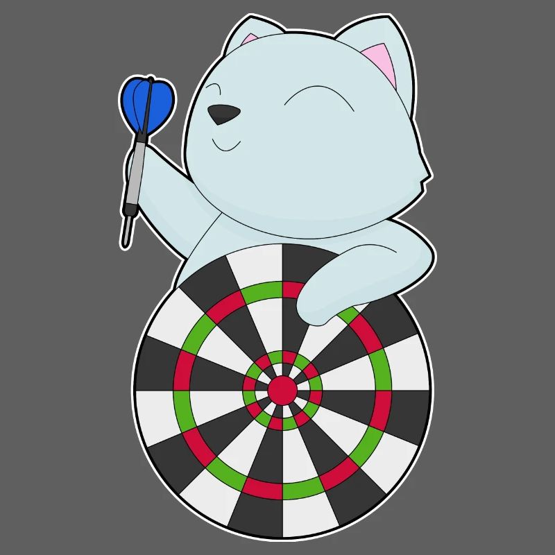 Cible de fléchettes pour chat