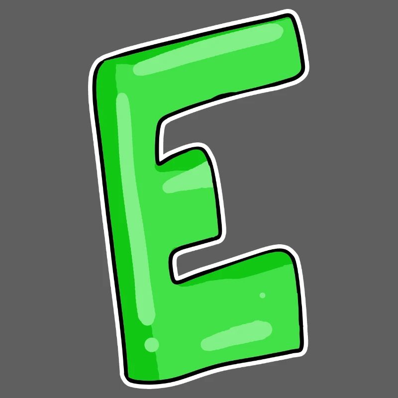 Letter E Initial point