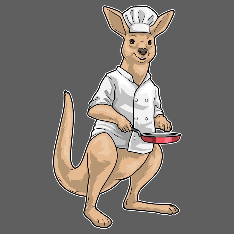 Känguru Koch Pfanne Kochen