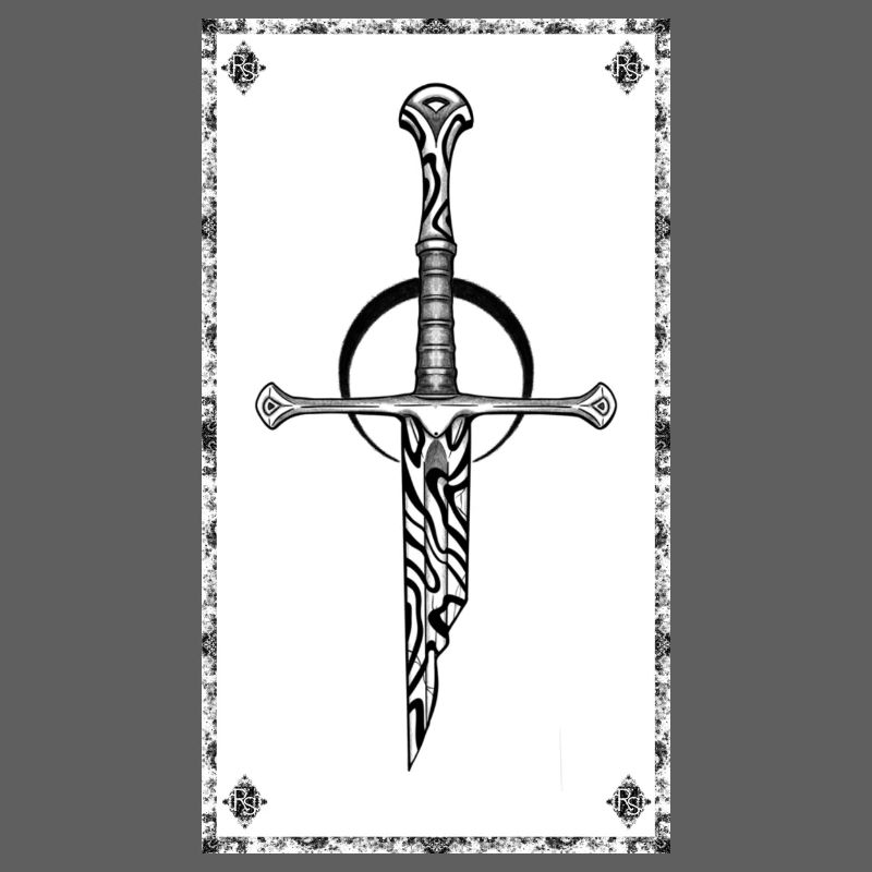 Gothic Zebra Sword