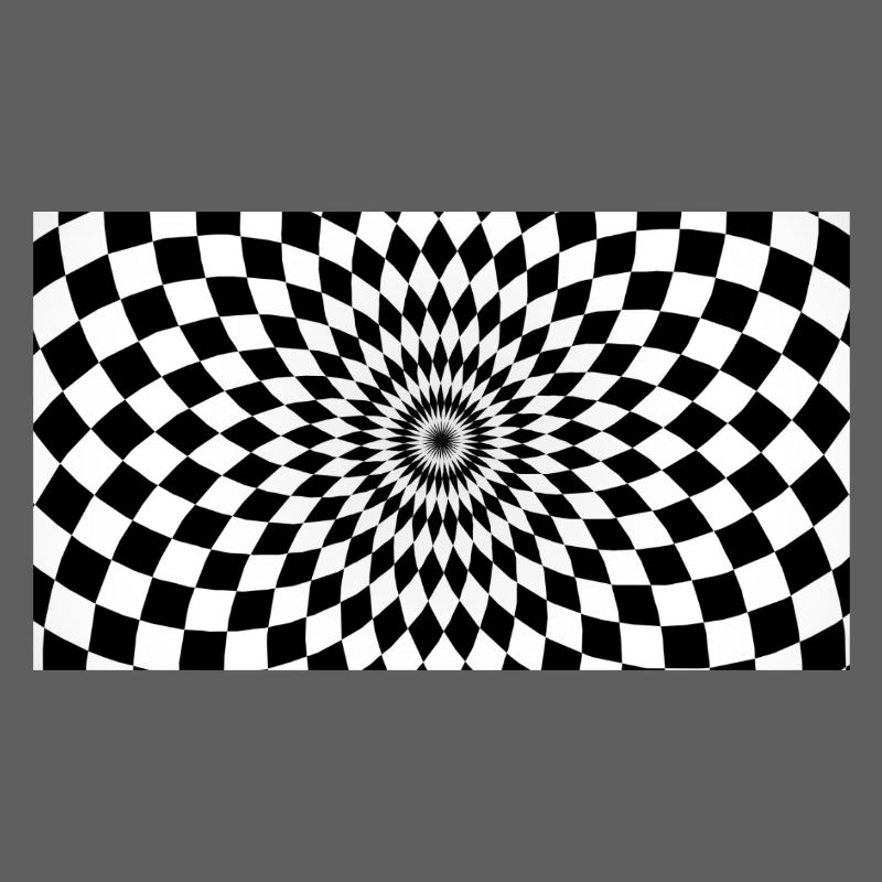 Optical Vortex Checker Illusion