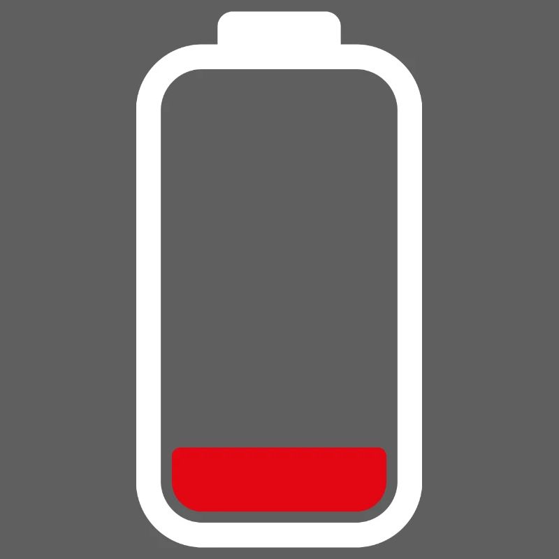 LOW BATTERY - White