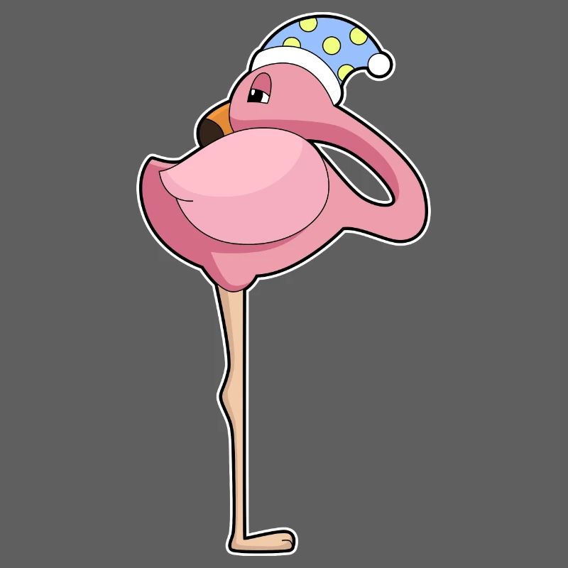 Flamingo Sleeping Night Cap