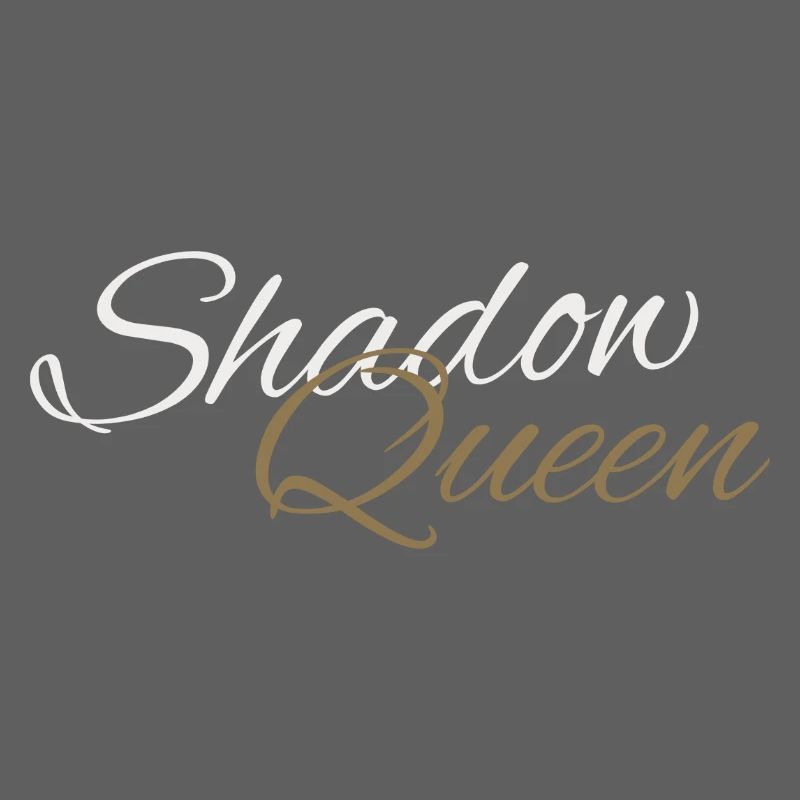 Shadow Queen Golden Cursive Script